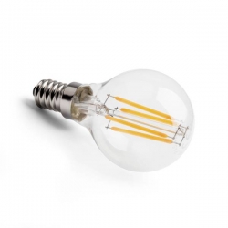 LED vláknová žárovka kapka E14 4,5W CL P45 2700K
